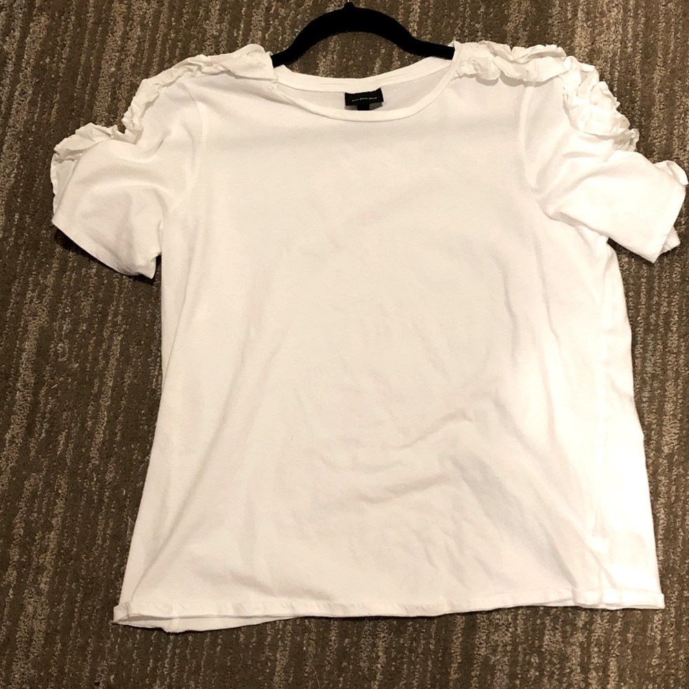 Ruffled sleeve whimsical tshirt